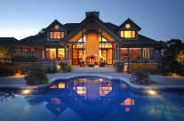 Backyard Pool – With Lighting System – Evening Profile