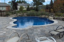 Backyard Pool – With Stone Patio