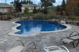 Backyard Pool – With Stone Patio